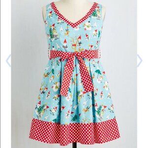 Hard to Find!!!! Retrolicious "Gnome for the Holidays" Christmas Dress 4X